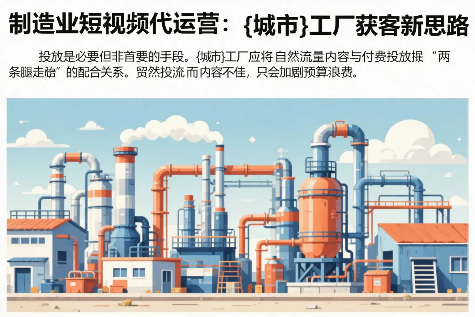 制造业短视频代运营：同德工厂获客新思路